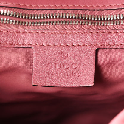 Gucci GG Supreme Monogram Blooms Medium Single Buckle Backpack Beige Multicolor Dry Rose 6 of 10
