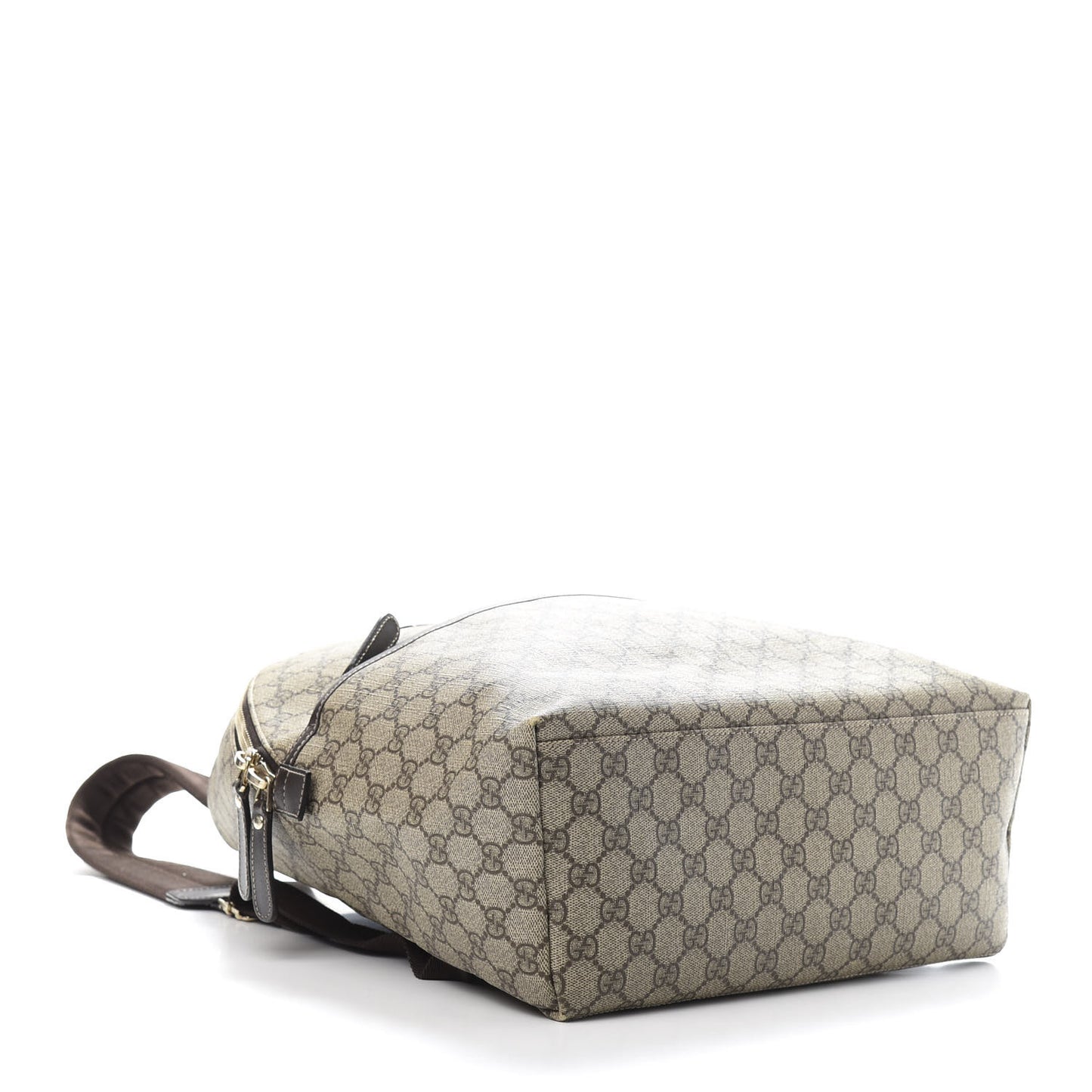 GG Supreme Monogram Medium Backpack Brown