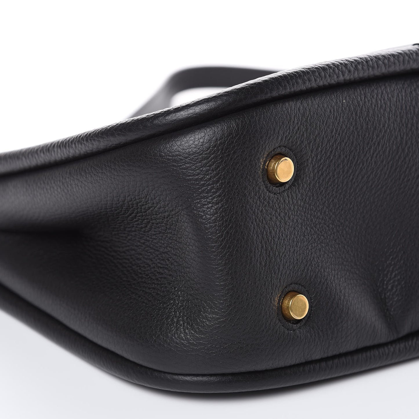 Small Classic Grain Calfskin Small Leighton Black
