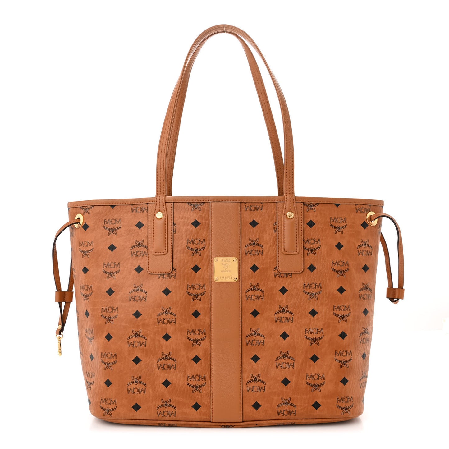 Visetos Medium Liz Reversible Shopper Tote Cognac