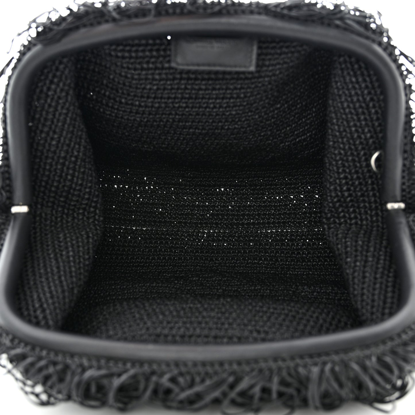 Lambskin The Sponge Pouch Clutch Black