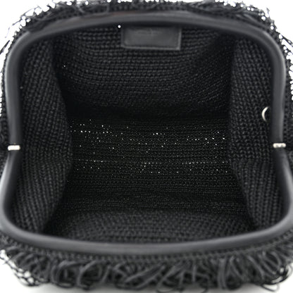 Bottega Veneta Lambskin The Sponge Pouch Clutch Black 5 of 6