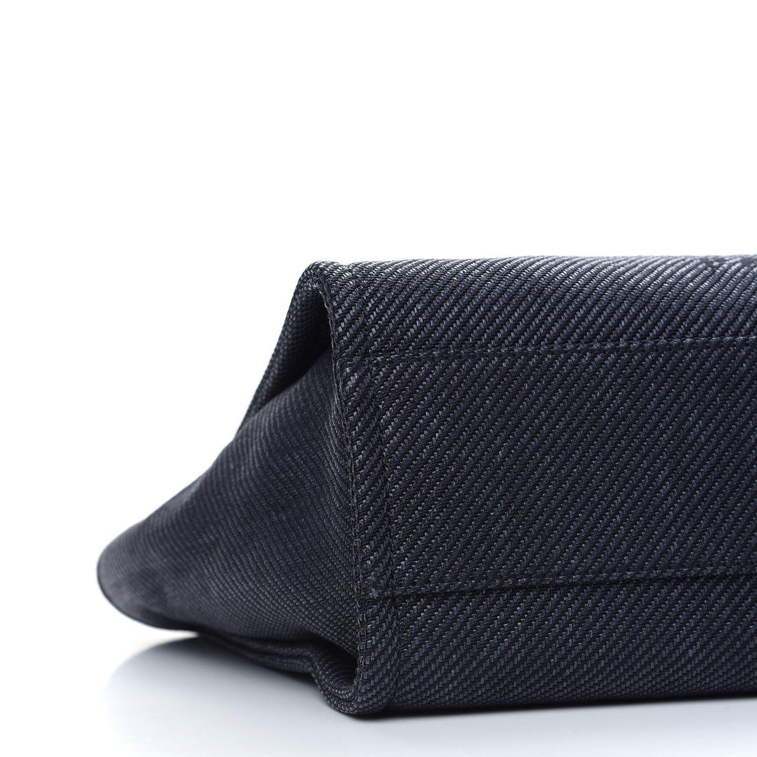 Chanel Mixed Fibers Small Deauville Tote Navy Blue 8 of 13