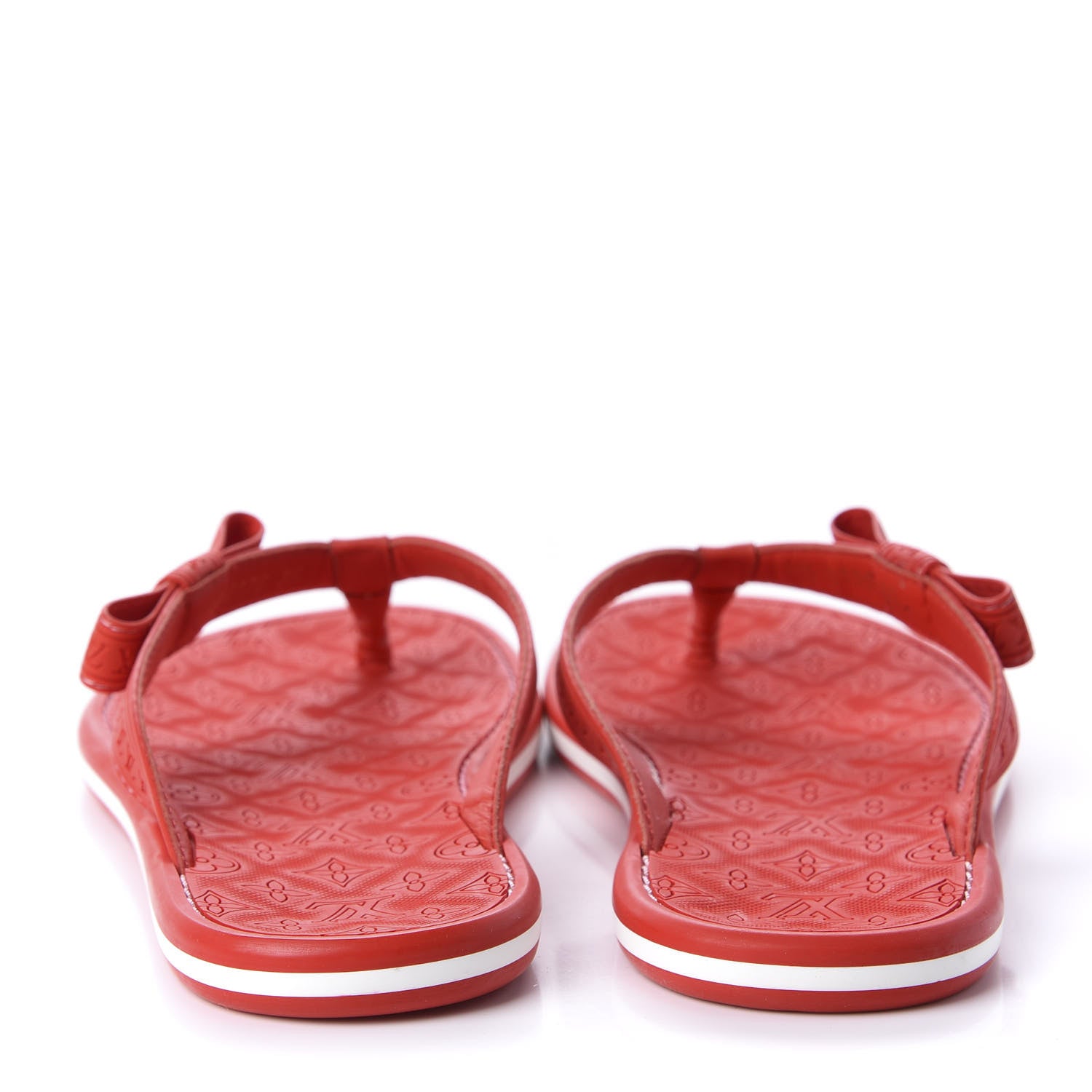 Louis Vuitton Rubber Ipanema Thong Sandals 35 Red 6 of 8