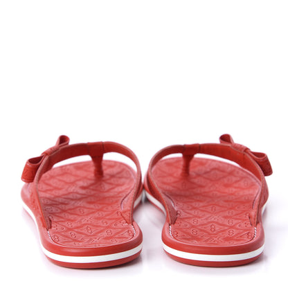 Louis Vuitton Rubber Ipanema Thong Sandals 35 Red 6 of 8