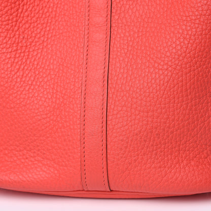 Hermes Taurillon Clemence Picotin Lock 26 GM Bougainvillea 14 of 14