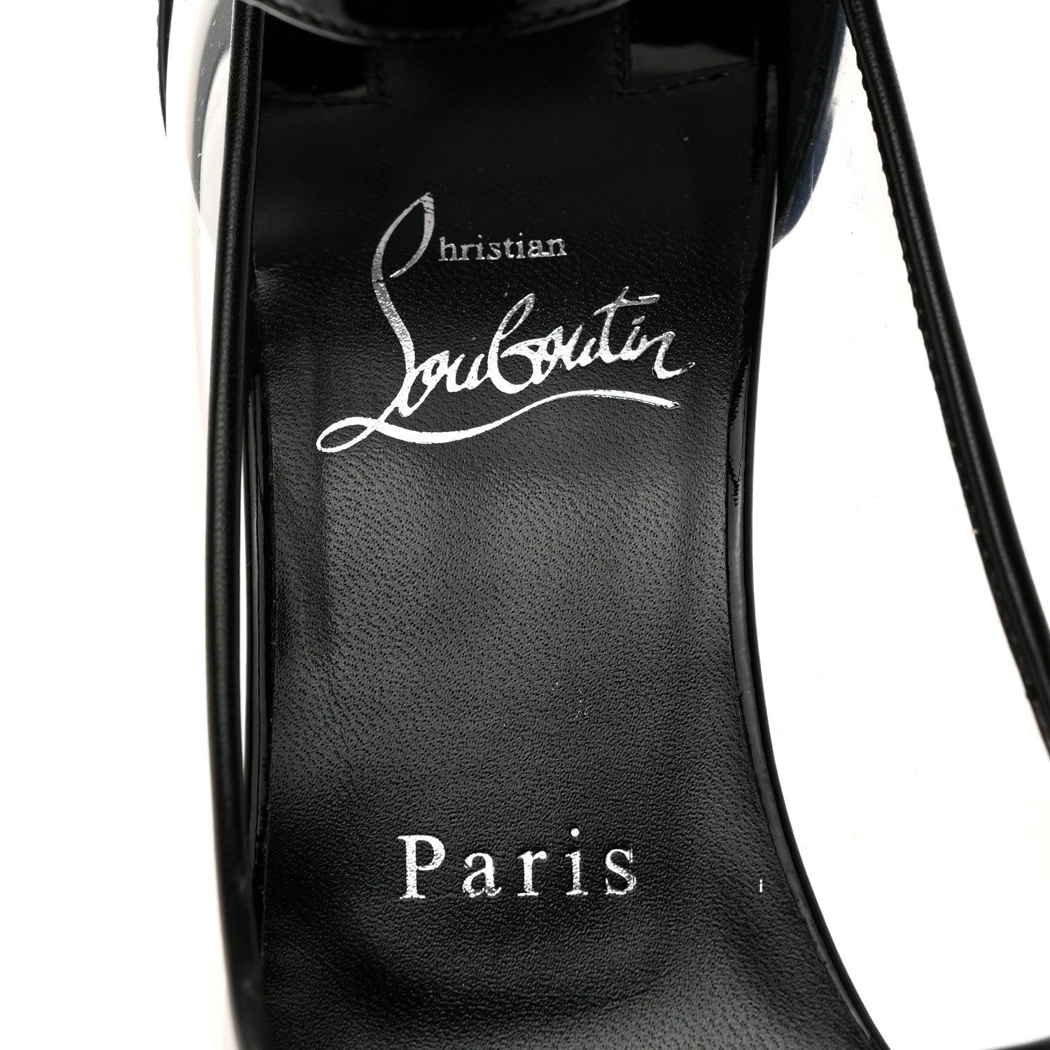 Christian Louboutin Patent PVC Debout Condorapik 100 Pumps 39 Black 6 of 7
