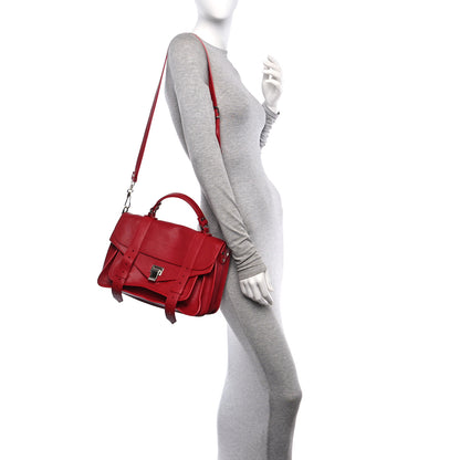 Proenza Schouler Lambskin Medium PS1 Satchel Chianti Dark Red 2 of 9