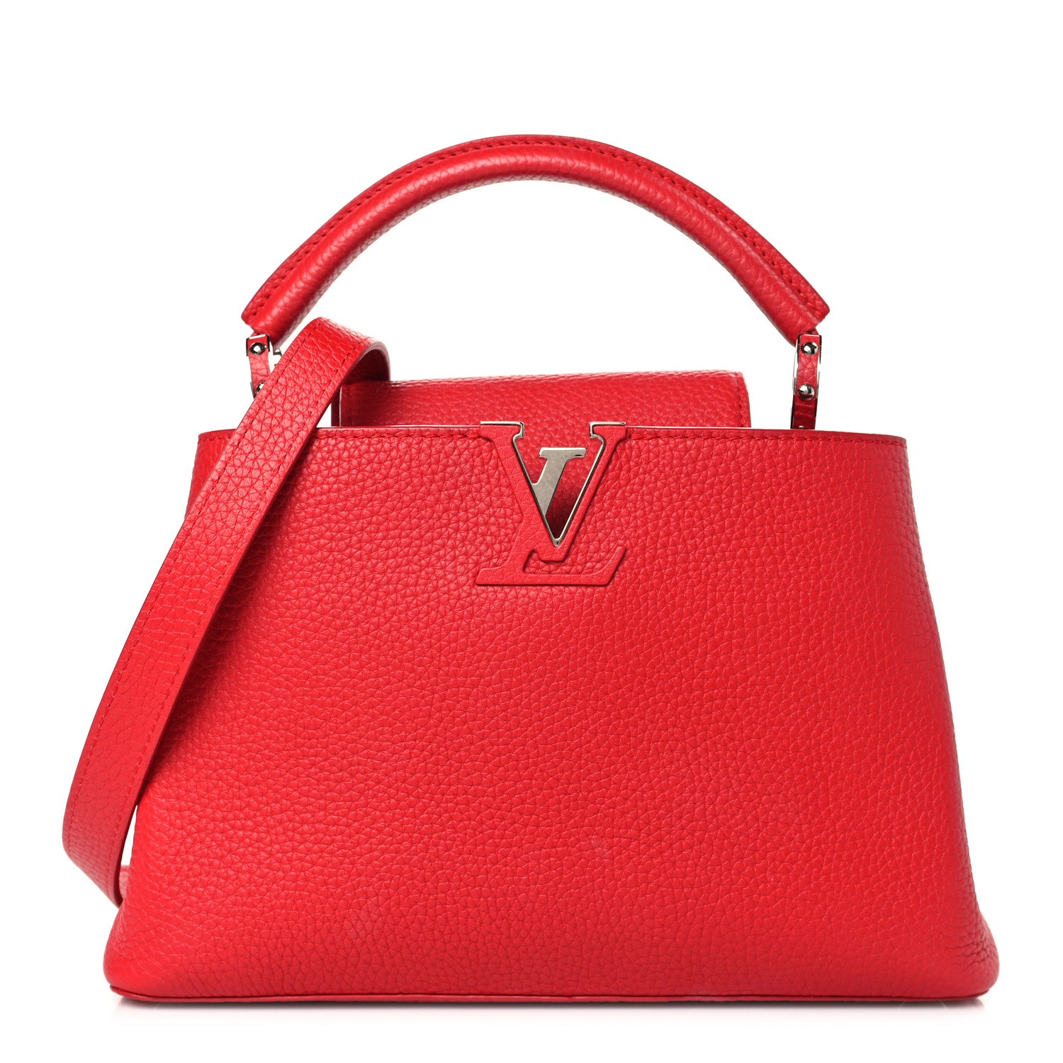 Louis Vuitton Taurillon Capucines BB Rubis 1 of 8