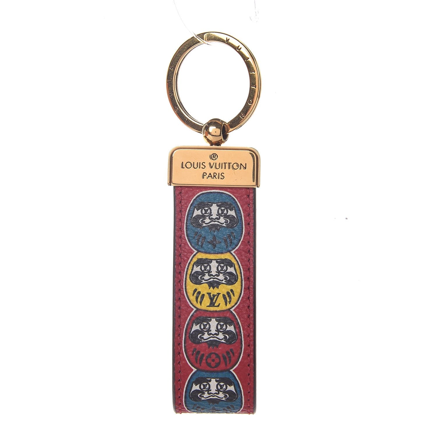 Louis Vuitton Monogram Illustre Kabuki Dragonne Key Ring 1 of 4