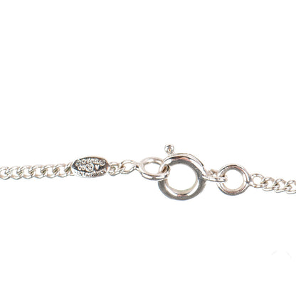 Chanel Crystal Timeless CC Necklace Silver 4 of 5