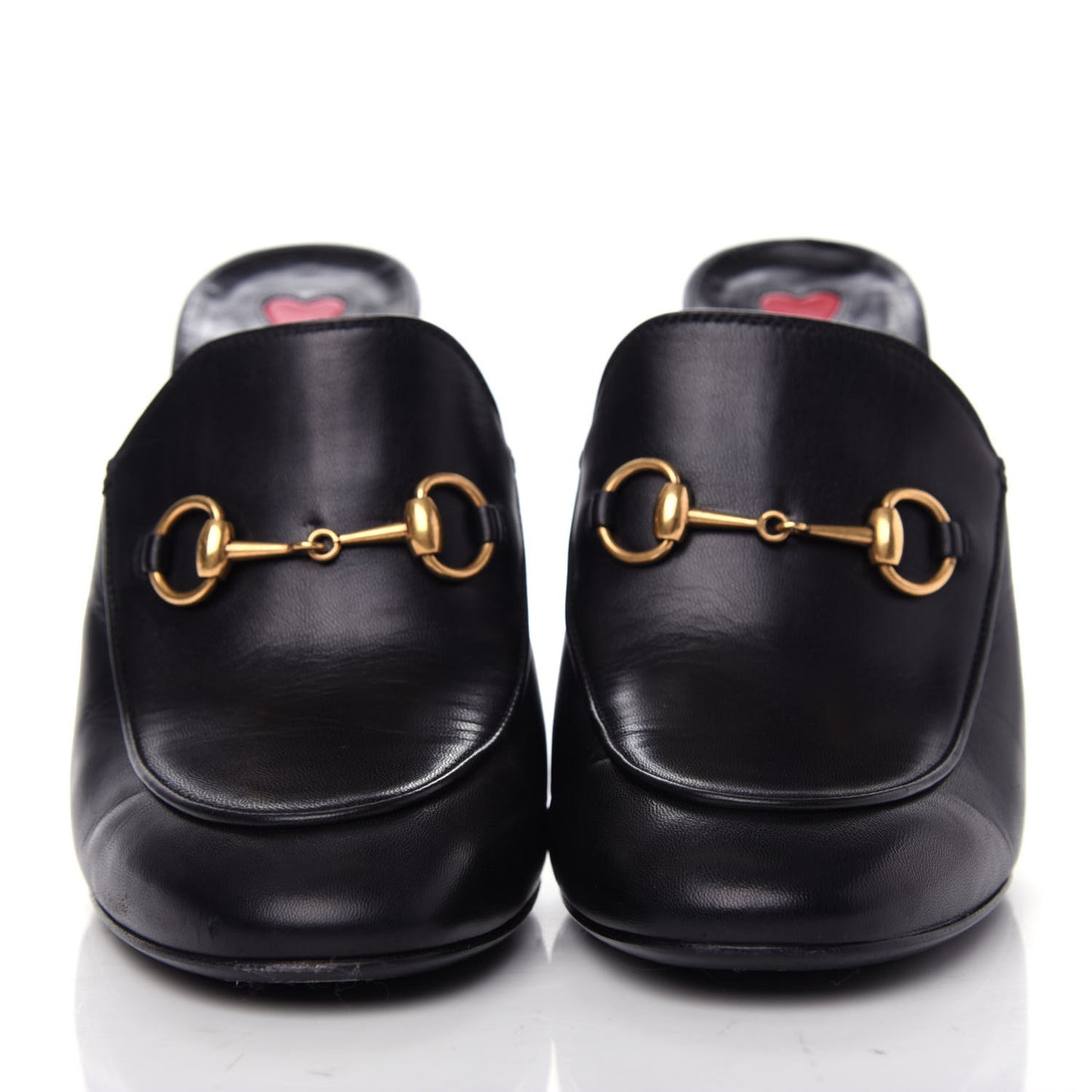 Malaga Kid Horsebit Princetown High Heel Mules 38 Black