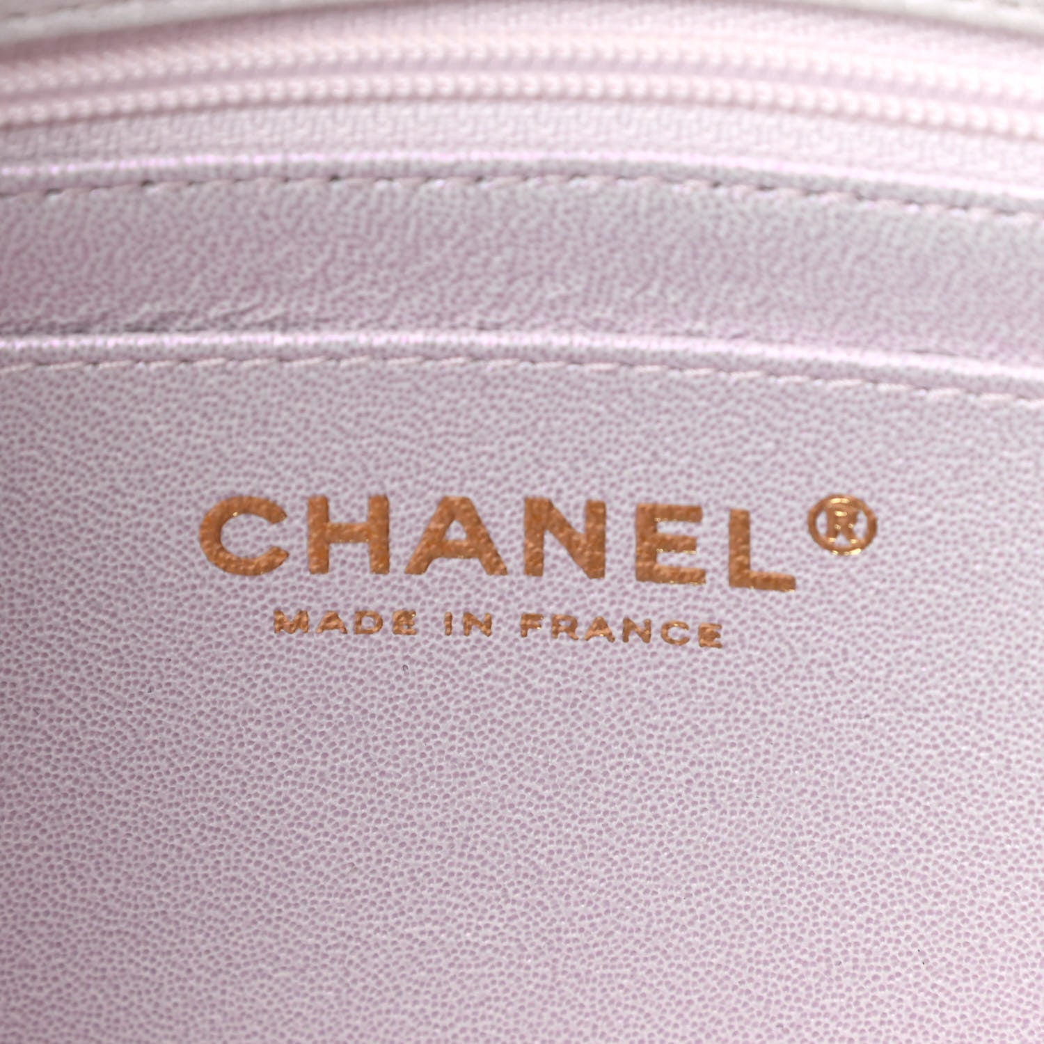 Chanel Iridescent Lambskin Quilted Mini Top Handle Rectangular Flap White 6 of 12