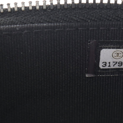 Chanel Velvet Quilted Mini Vanity Case With Chain So Black 6 of 10
