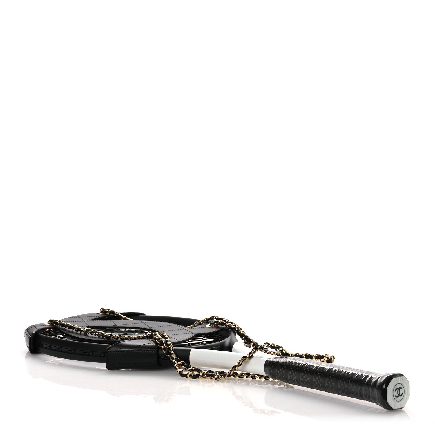Chanel Tennis Racquet With Back Holster Black 5 of 9