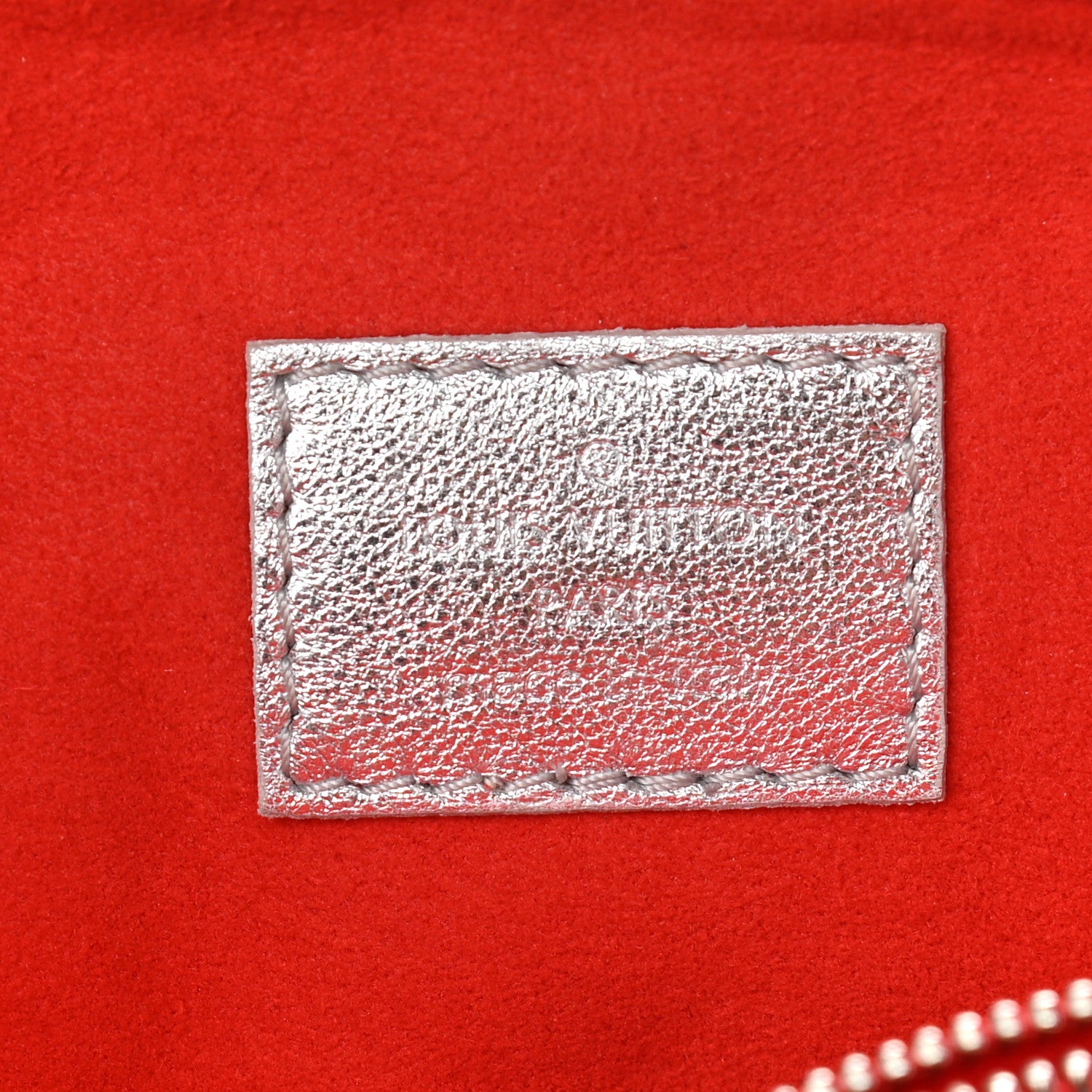 Louis Vuitton Metallic Lambskin Embossed Monogram Coussin PM Silver 6 of 9