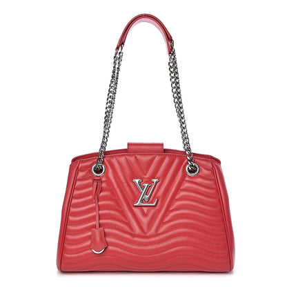 Louis Vuitton Calfskin New Wave Chain Tote Ecarlate 1 of 10