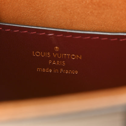 Louis Vuitton Calfskin Monogram Check Twist MM Beige White Orange 6 of 9