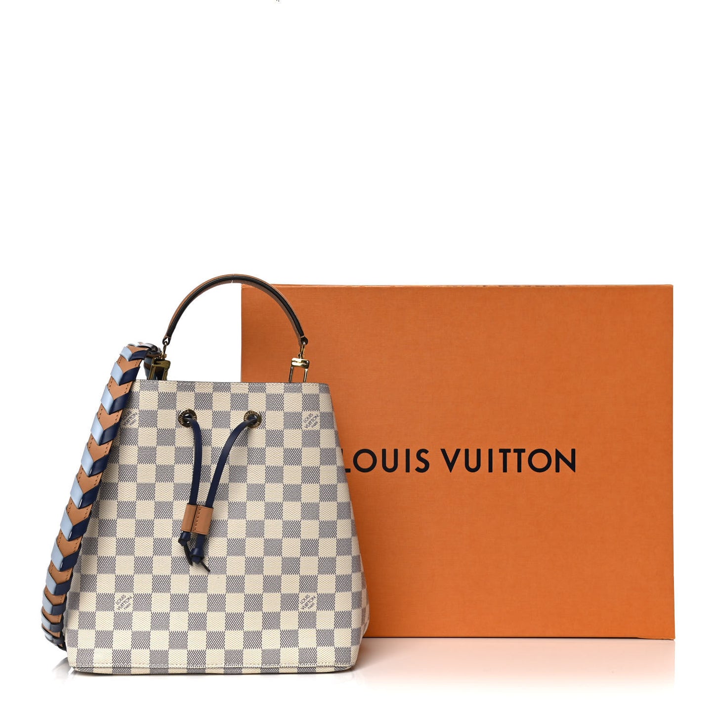 Damier Azur Braided Neonoe MM Blue