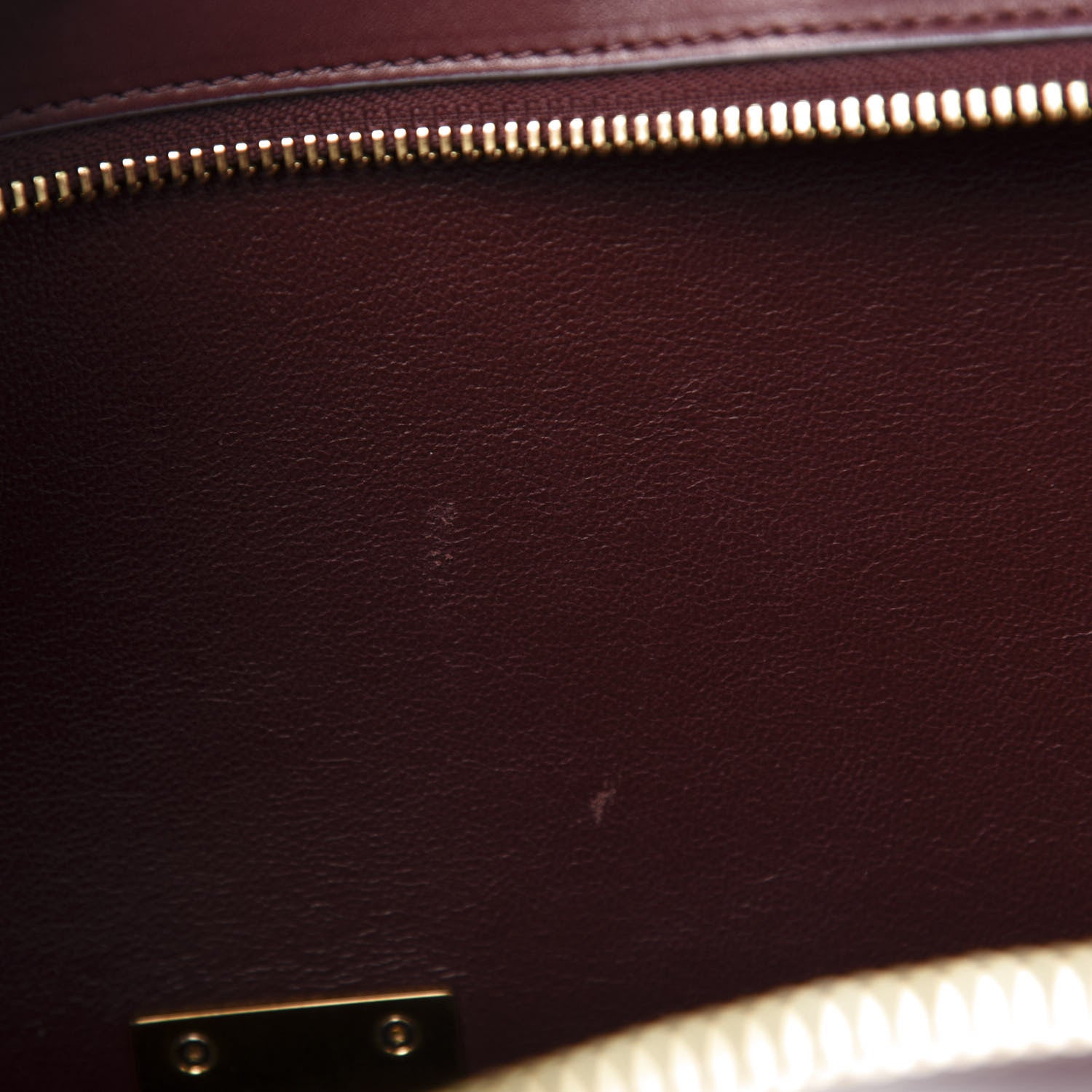 Celine Smooth Calfskin Small Bi-Color Trapeze Burgundy Azur 11 of 17