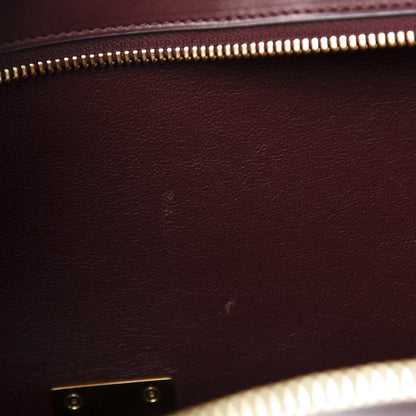 Celine Smooth Calfskin Small Bi-Color Trapeze Burgundy Azur 11 of 17