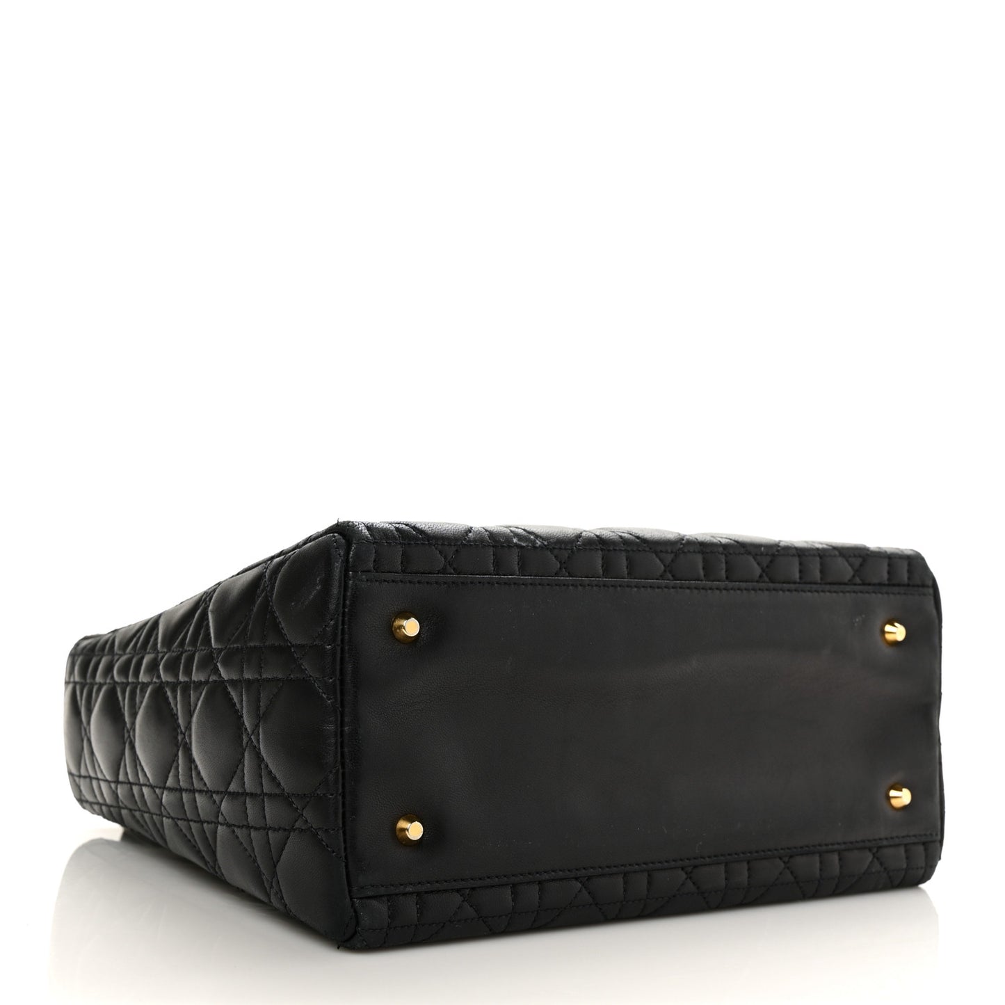 Lambskin Cannage Medium Lady Dior Black
