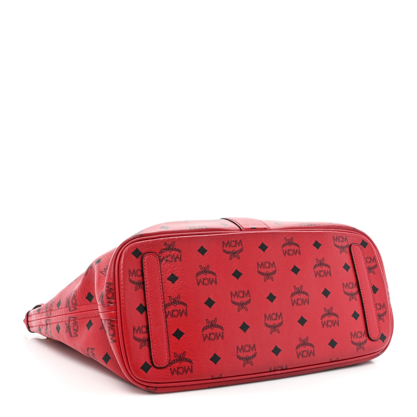 Visetos Medium Liz Reversible Shopper Tote Ruby Red