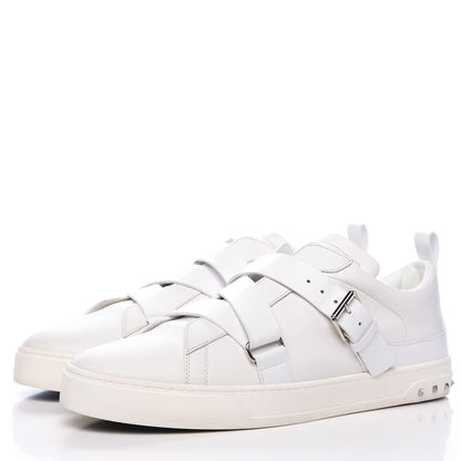 Valentino Garavani Calfskin Mens V Punk Low Top Sneakers 47 White 3 of 11