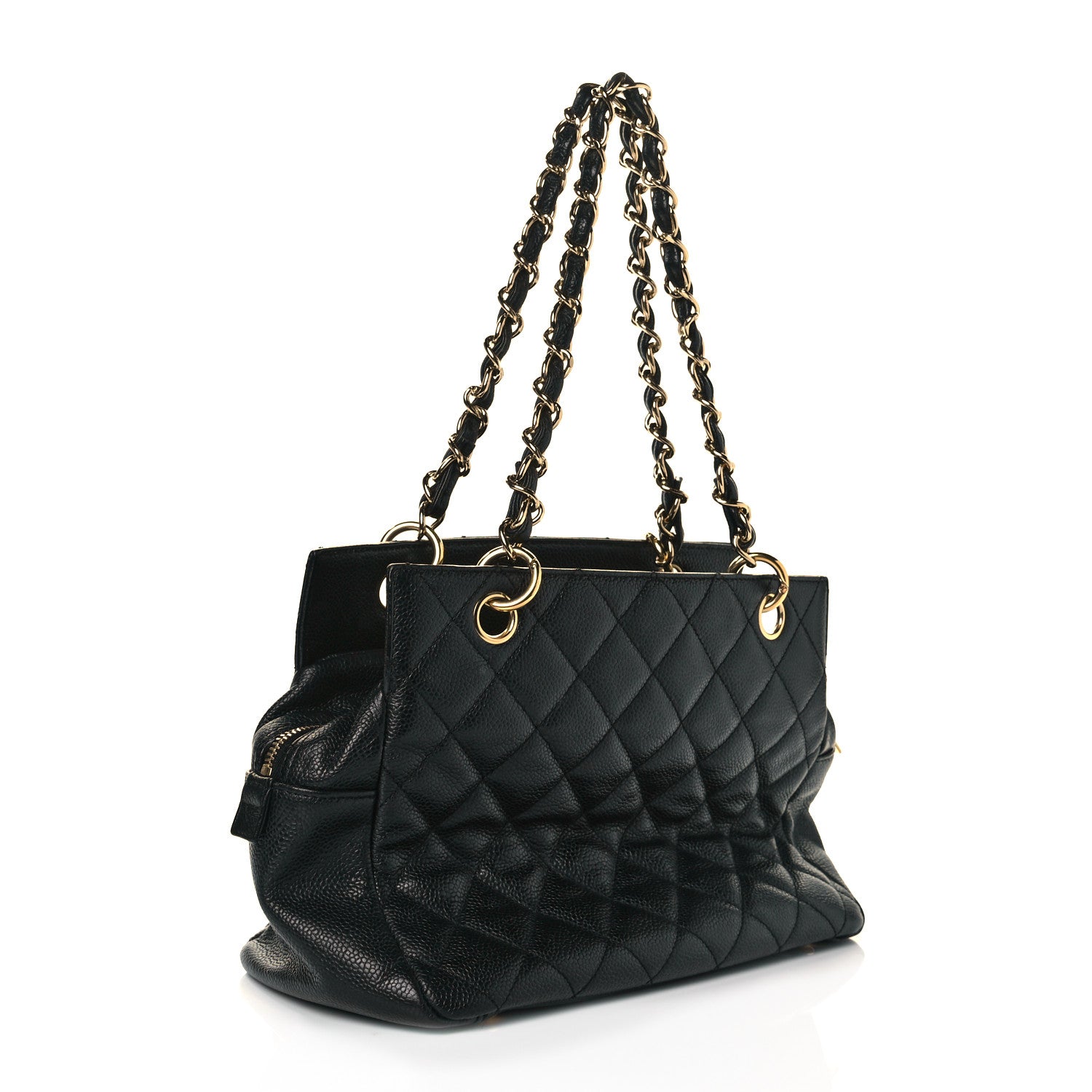 Chanel Caviar Quilted Petit Timeless Tote PTT Black 3 of 9
