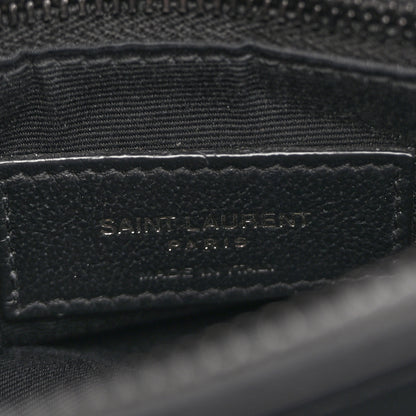 Saint Laurent Calfskin Y Quilted Monogram Monochrome Medium Loulou Chain Satchel Black 6 of 12