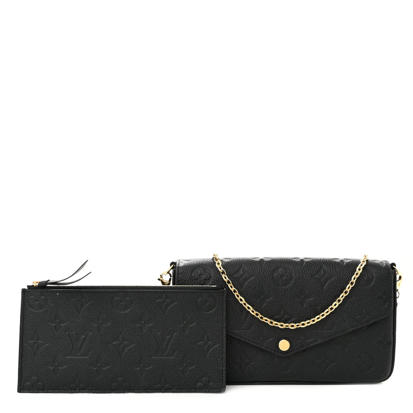 Empreinte Pochette Felicie Chain Wallet Black