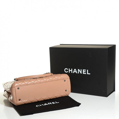 Chanel Caviar Quilted City Shopping Tote Beige 4 of 14