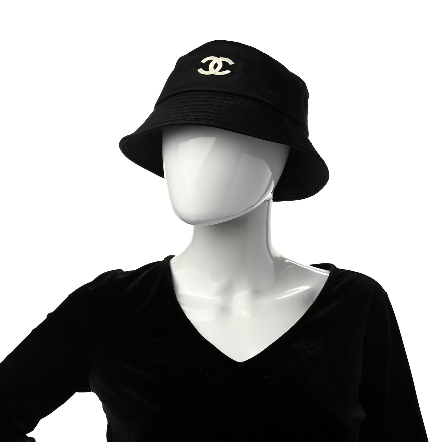 Cotton CC Bucket Hat M Black