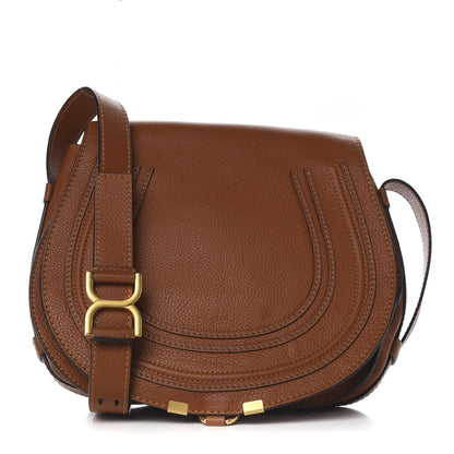 Chloe Calfskin Medium Marcie Round Crossbody Bag Tan 1 of 9