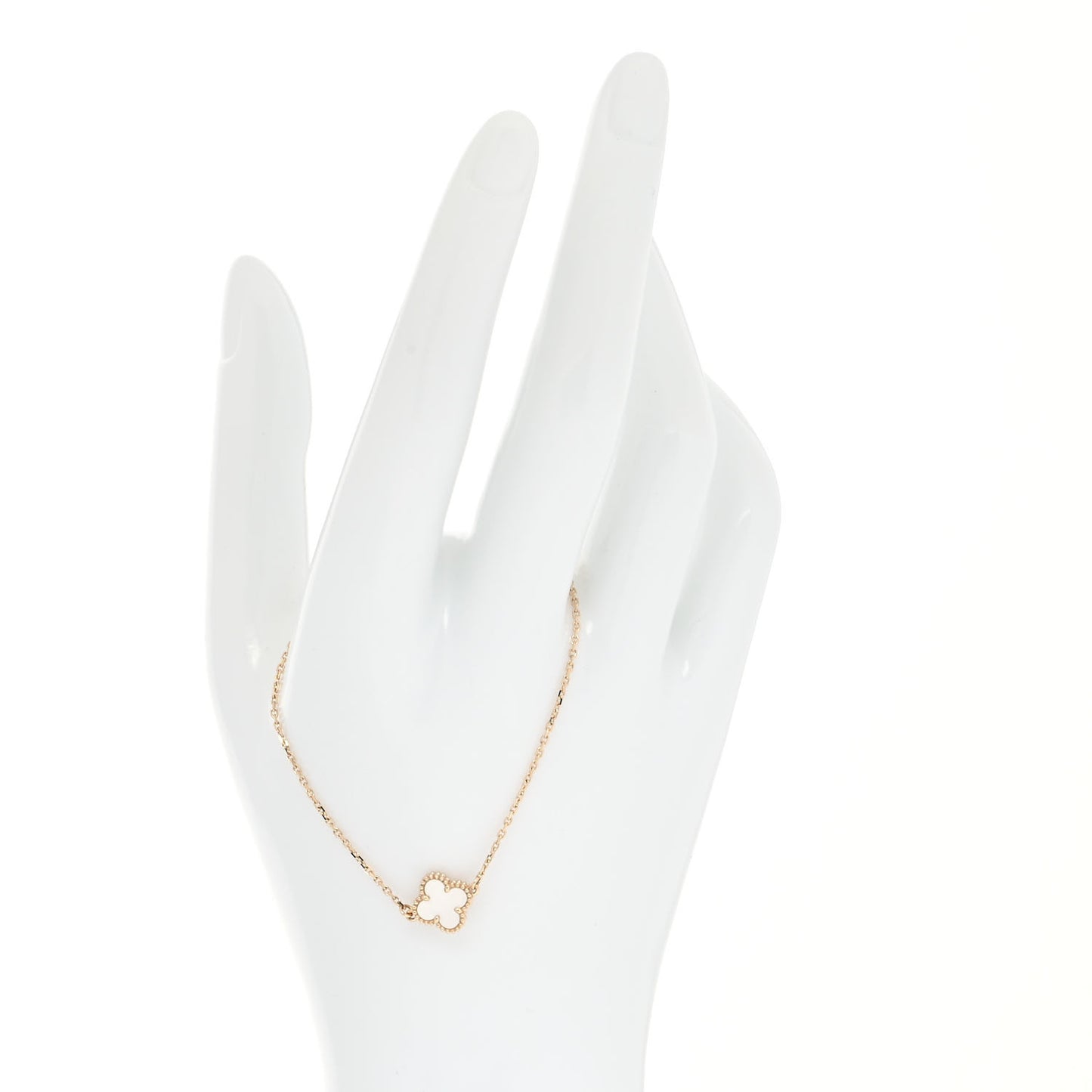 18K Yellow Gold Mother of Pearl Sweet Alhambra Bracelet