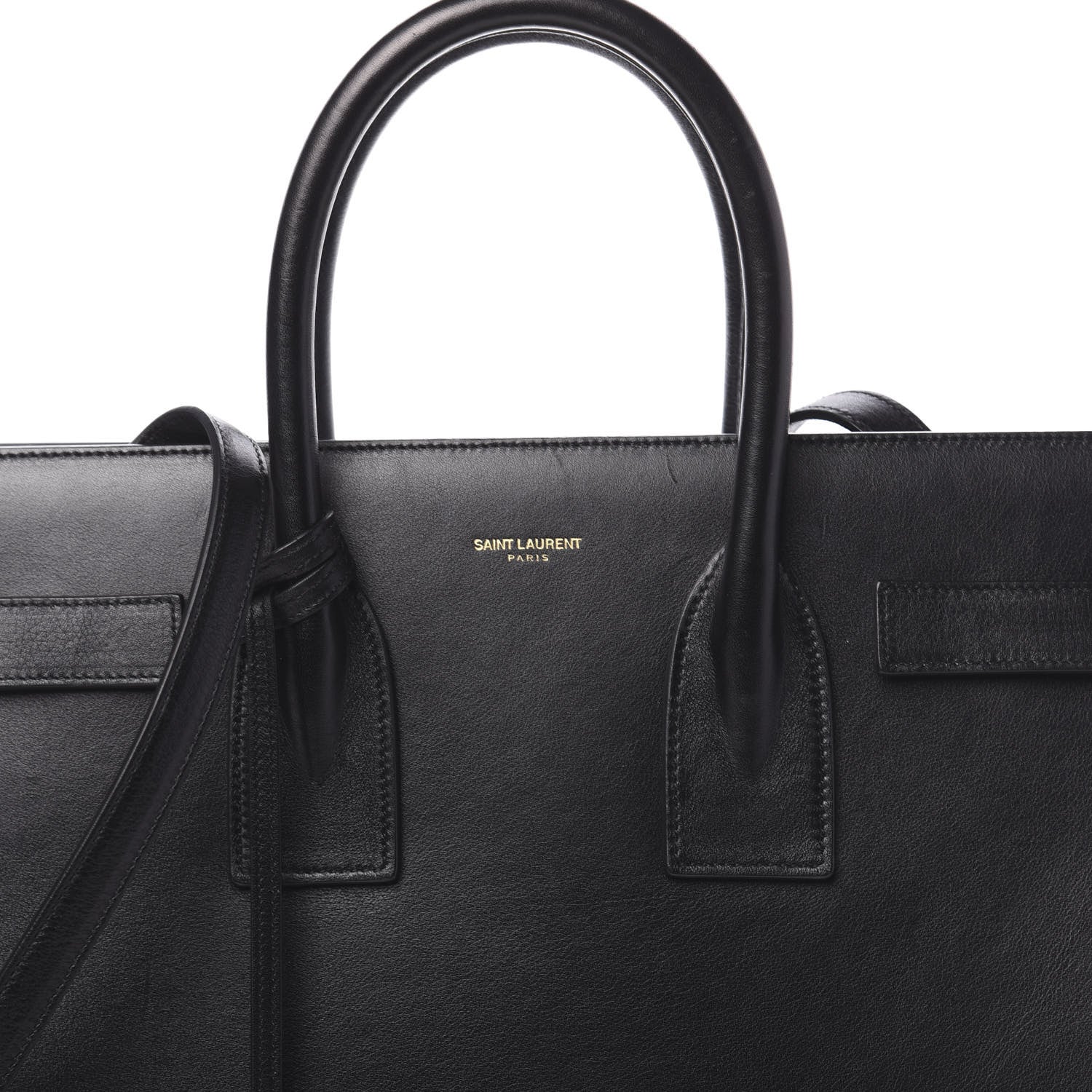 Saint Laurent Calfskin Small Sac De Jour Black 9 of 11