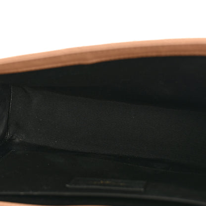 Saint Laurent Grain De Poudre Textured Mixed Matelasse Medium Triquilt Monogram Satchel Dark Beige 5 of 12
