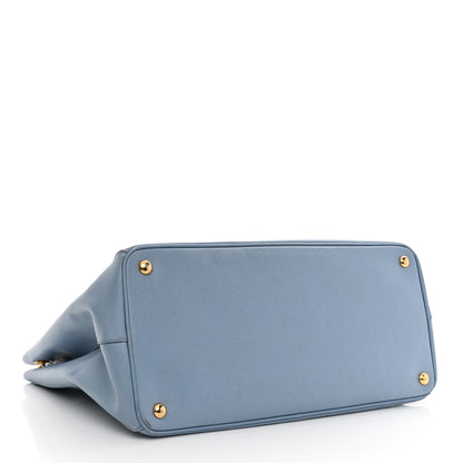 Prada Saffiano Cuir Large Double Bag Astrale 4 of 13
