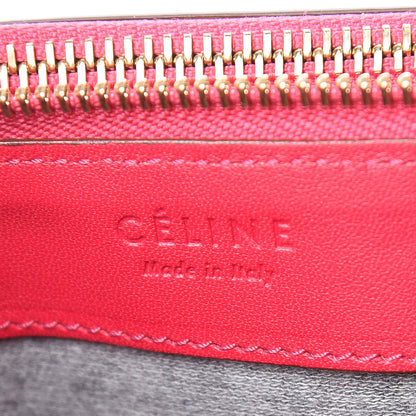 Celine Lambskin Large Trio Crossbody Bag Fuchsia 10 of 13
