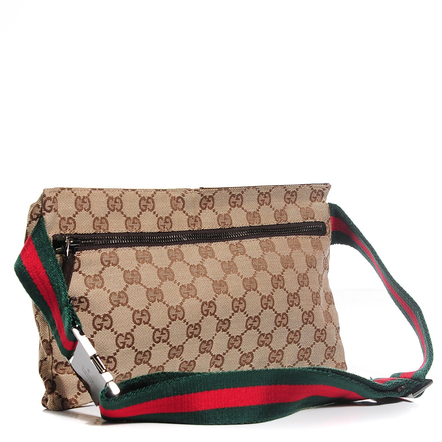 Gucci Monogram Web Belt Bag Dark Brown 3 of 7