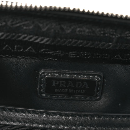 Prada Saffiano Travel Medium Brique Crossbody Bag Black 6 of 13