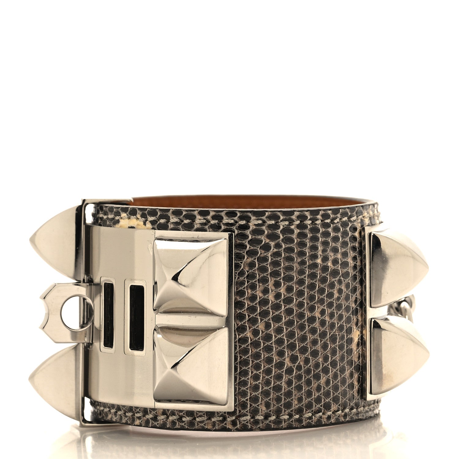 Hermes Lizard Collier De Chien CDC Bracelet S Ombre 3 of 6