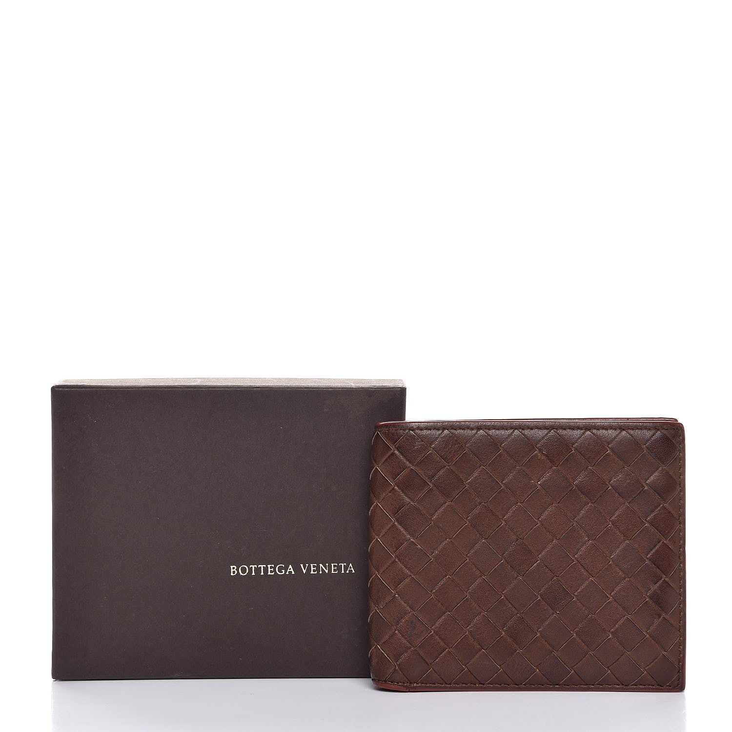 Bottega Veneta Nappa Intrecciato Bi-Fold Wallet Espresso 9 of 9
