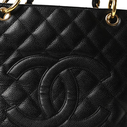 Chanel Caviar Quilted Grand Shopping Tote GST Black 8 of 10