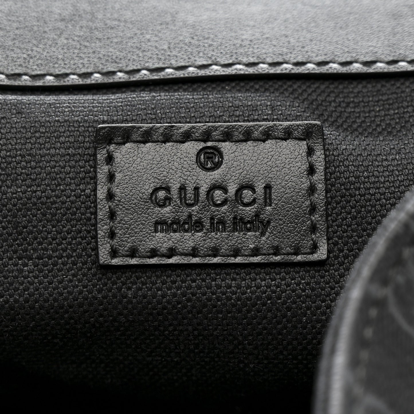 Soft GG Supreme Monogram Large Double Buckle Backpack Black