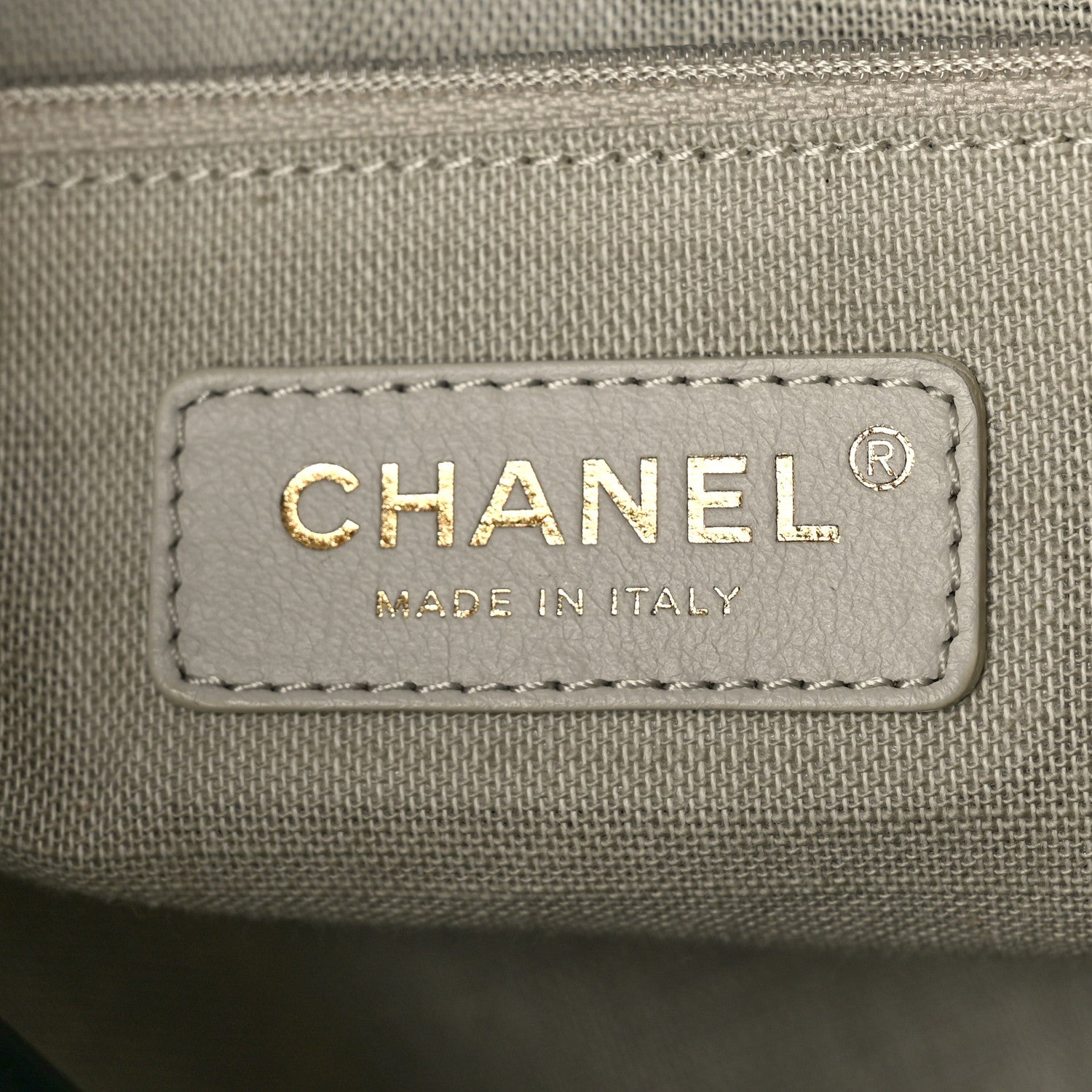 Chanel Denim Small Deauville Tote Dark Blue White 8 of 11