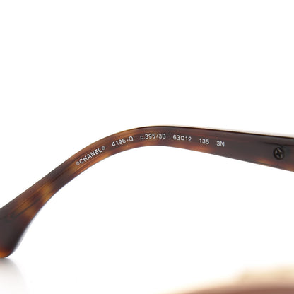 Chanel Pilot Quiltied Sunglasses 4196-Q Gold 6 of 9