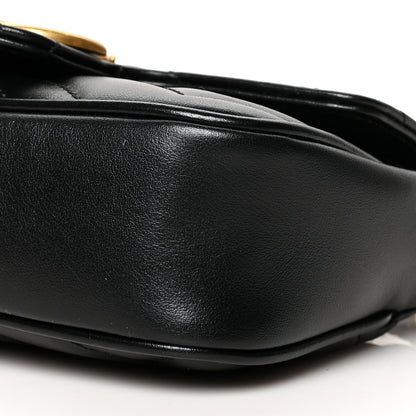 Gucci Calfskin Matelasse Super Mini GG Marmont Shoulder Bag Black 10 of 10