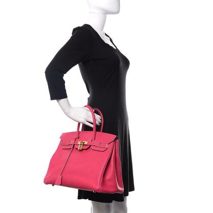 Hermes Epsom Birkin 35 Rose Tyrien 2 of 10