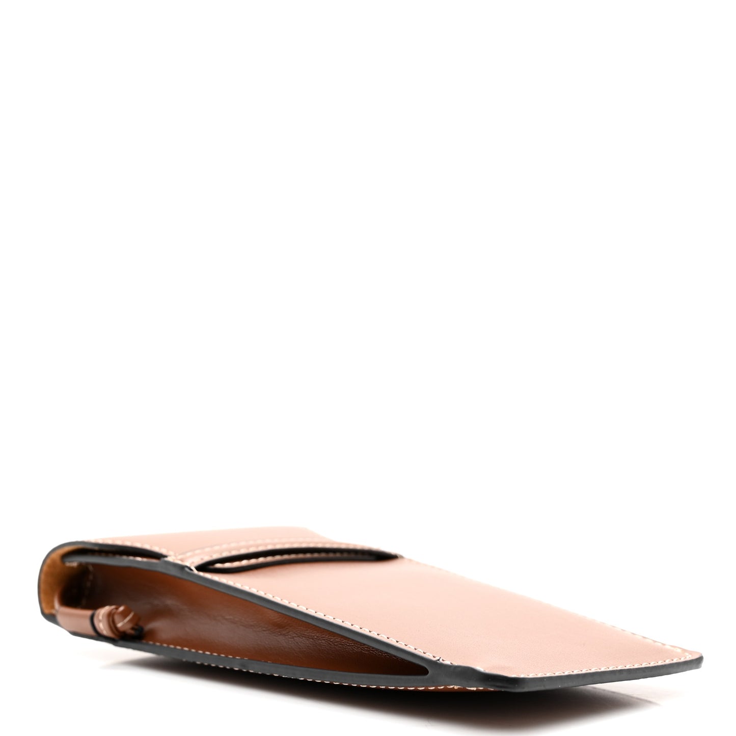 Smooth Calfskin Sunglasses Pouch Tan
